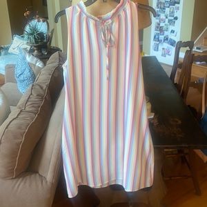LLOVE mini stripped dress with pockets!